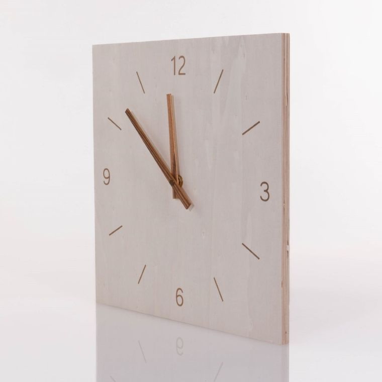 Today, zegar ścienny drewniany, Simplicity