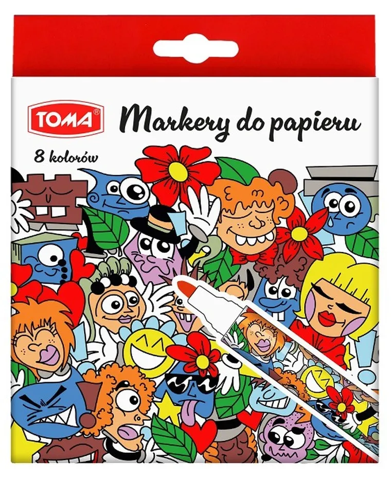 Toma, markery do papieru, 8 kolorów