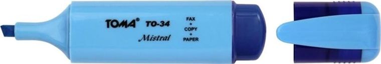 Toma, zakreślacz, niebieski, 10 szt.