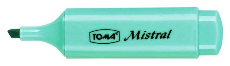 Toma, zakreślacz, pastelowy, niebieski