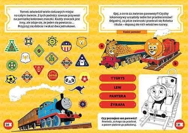 Tomek i przyjaciele. Zabawy i zadania z naklejkami