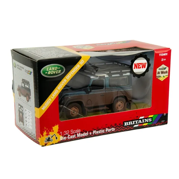 Tomy, Britains, Land Rover Defender, ubłocony, pojazd