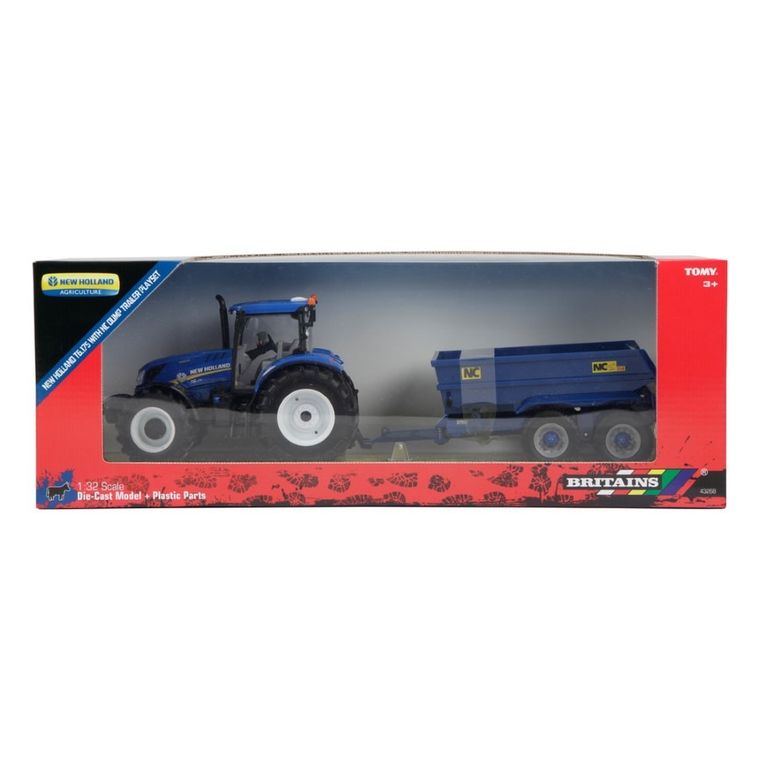 Tomy, Britains, Traktor New Holand T6 z przyczepą, pojazd