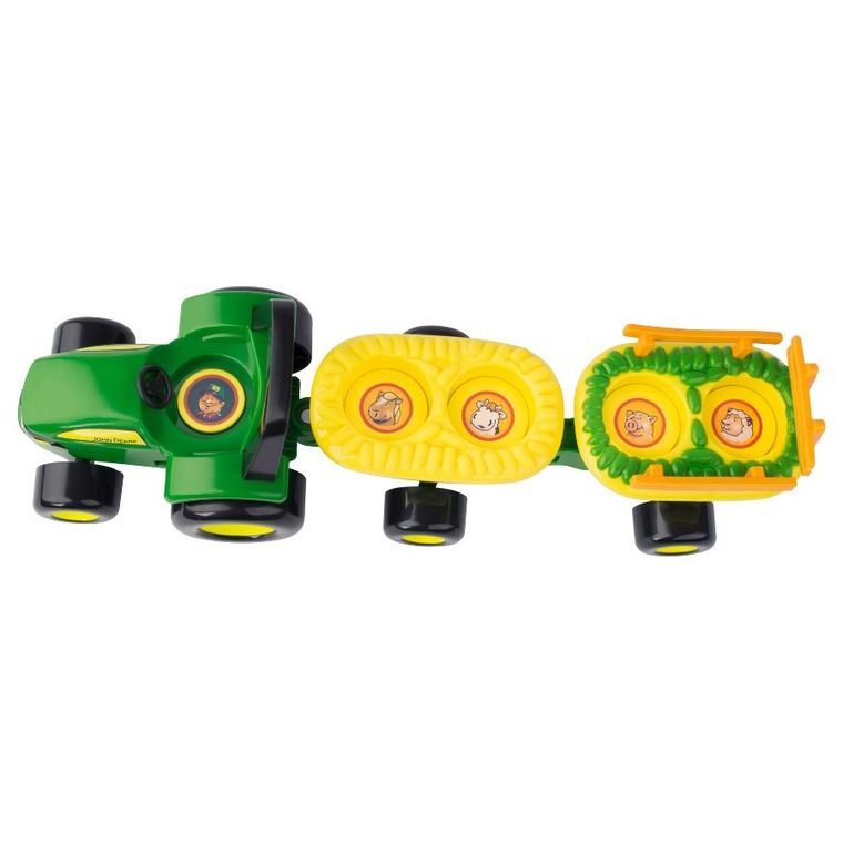Tomy, John Deere, traktor z akcesoriami