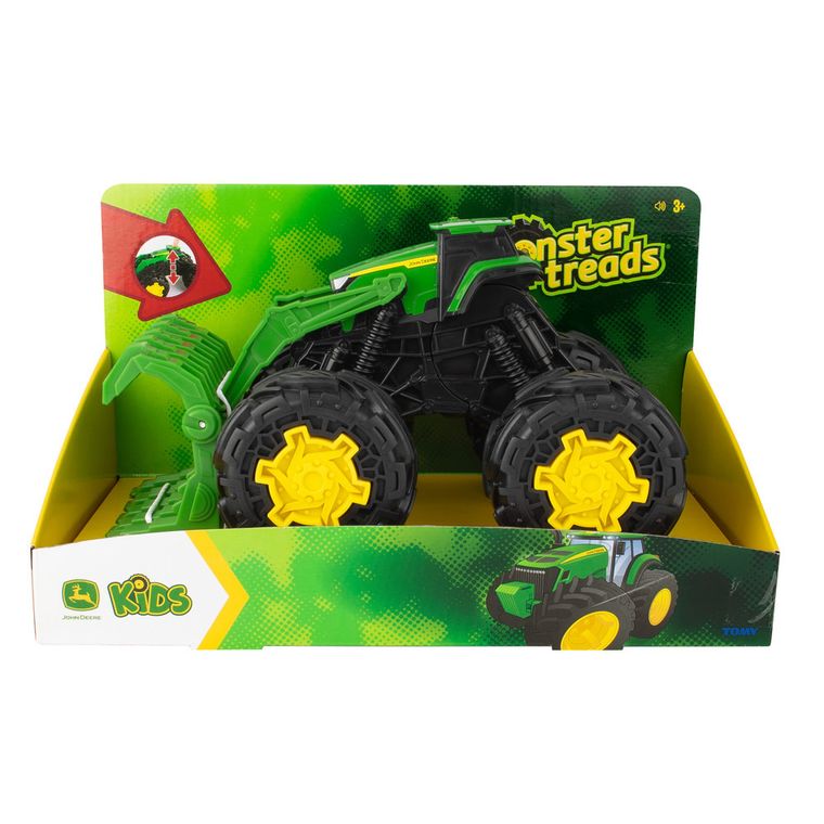Tomy, Monster Treads, John Deere, Rev Up, traktor, samochód z dźwiękiem