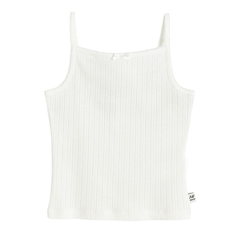 Top ażurowy z bawełny czesanej NOWEAR