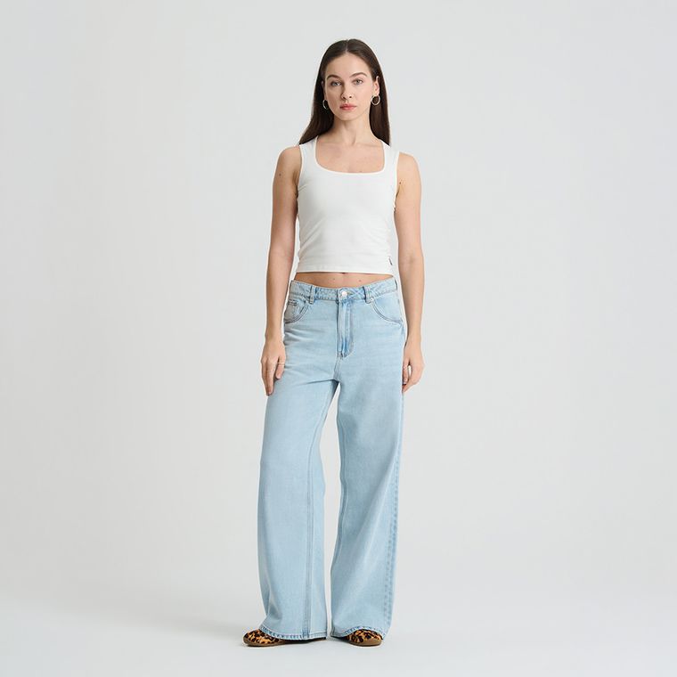 Top bez rękawów z domieszką modalu NOWEAR