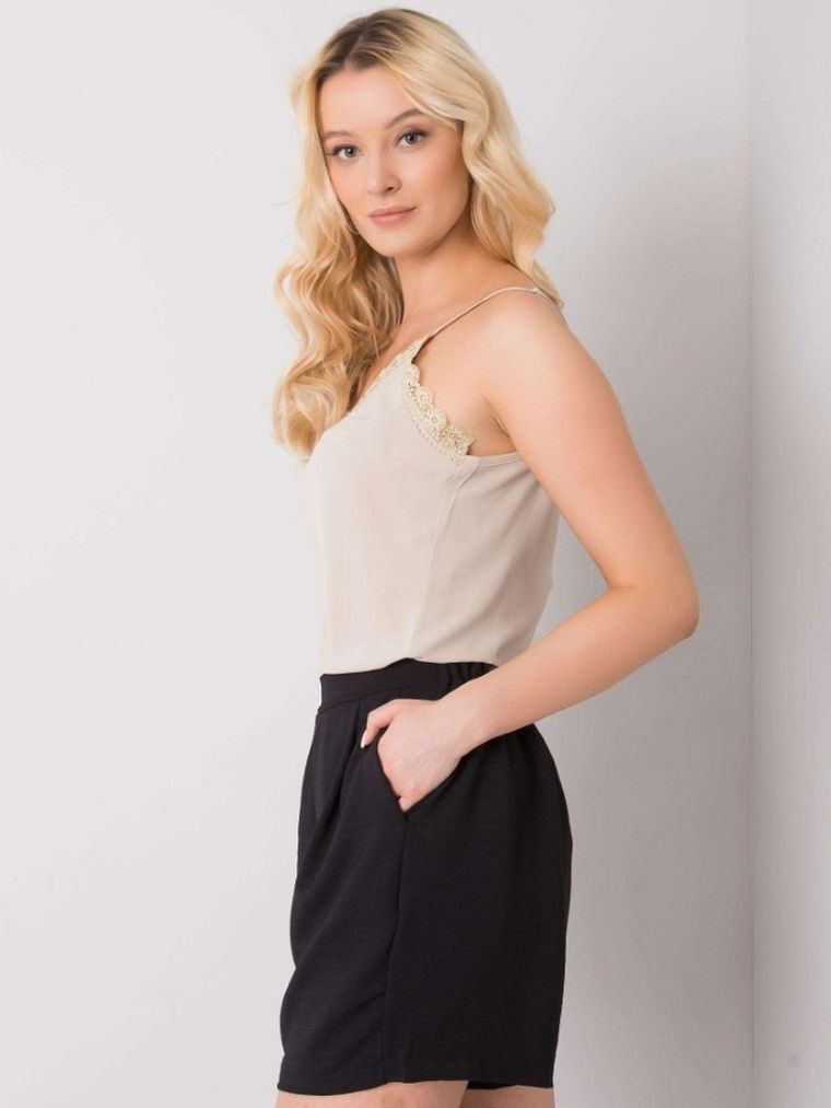 Top damski, beżowy, Modalinda Fashion