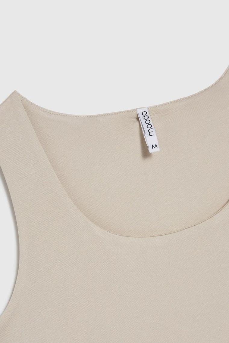 Top damski, beżowy, Moodo
