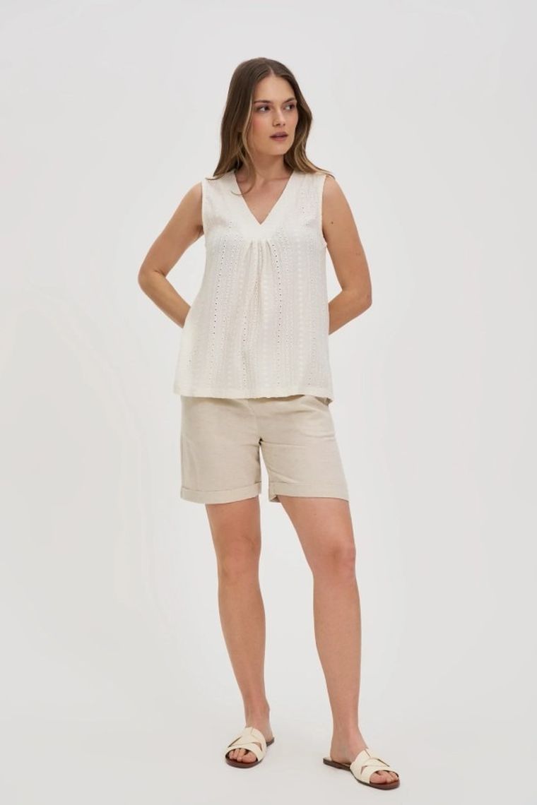 Top damski, biały, Moodo