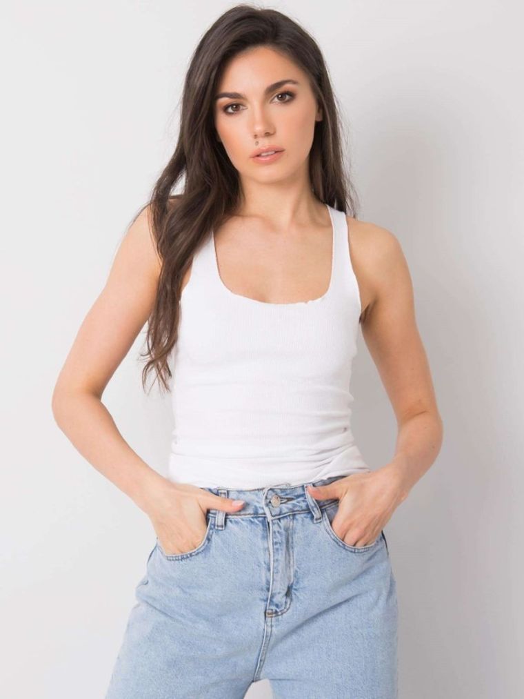 Top damski, biały, Rue Paris