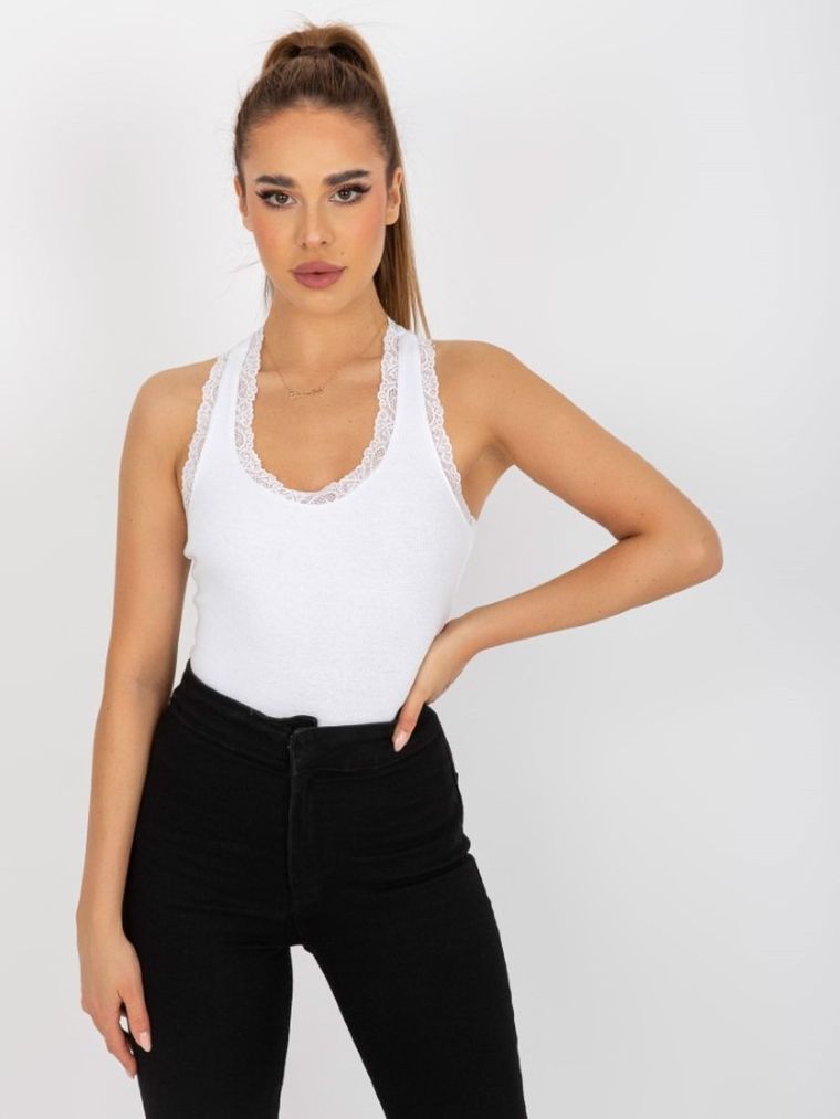Top damski, biały, Rue Paris