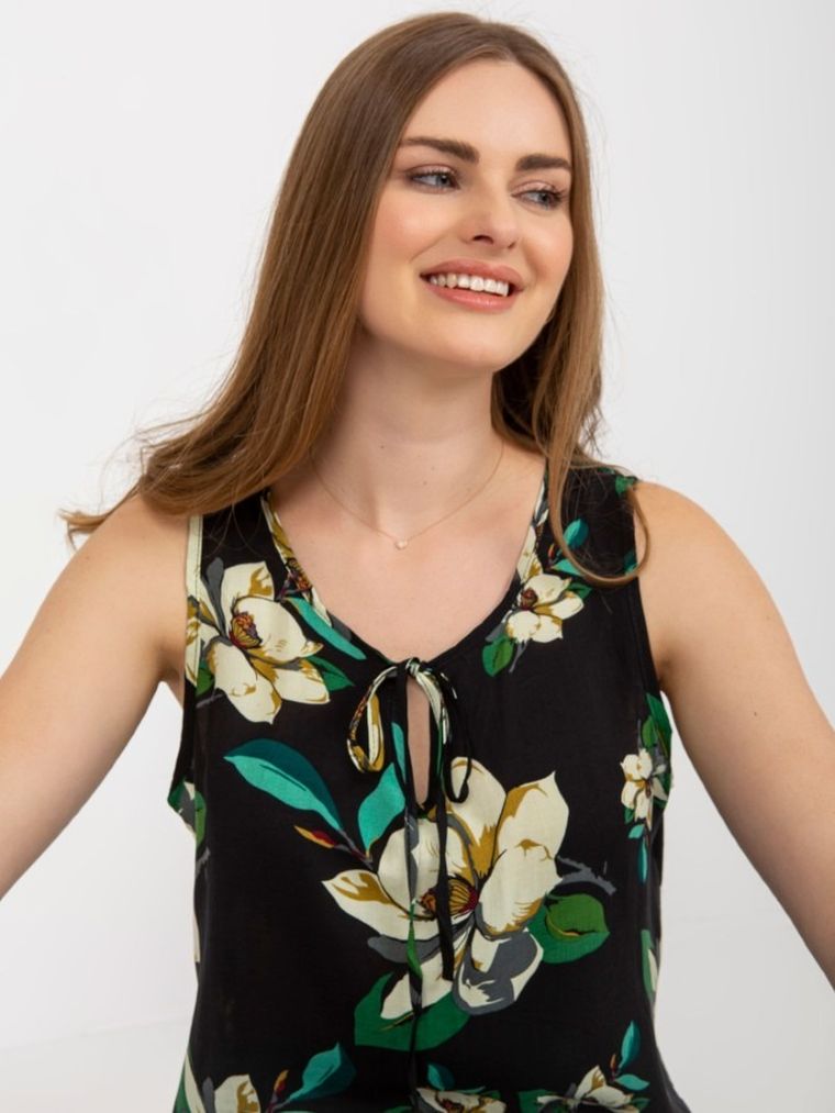 Top damski, czarny, Baiyibaishun