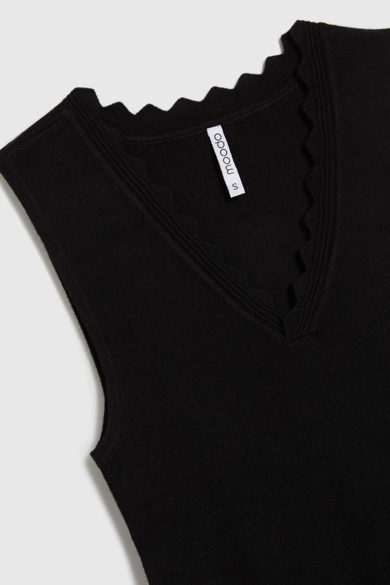 Top damski, czarny, Moodo