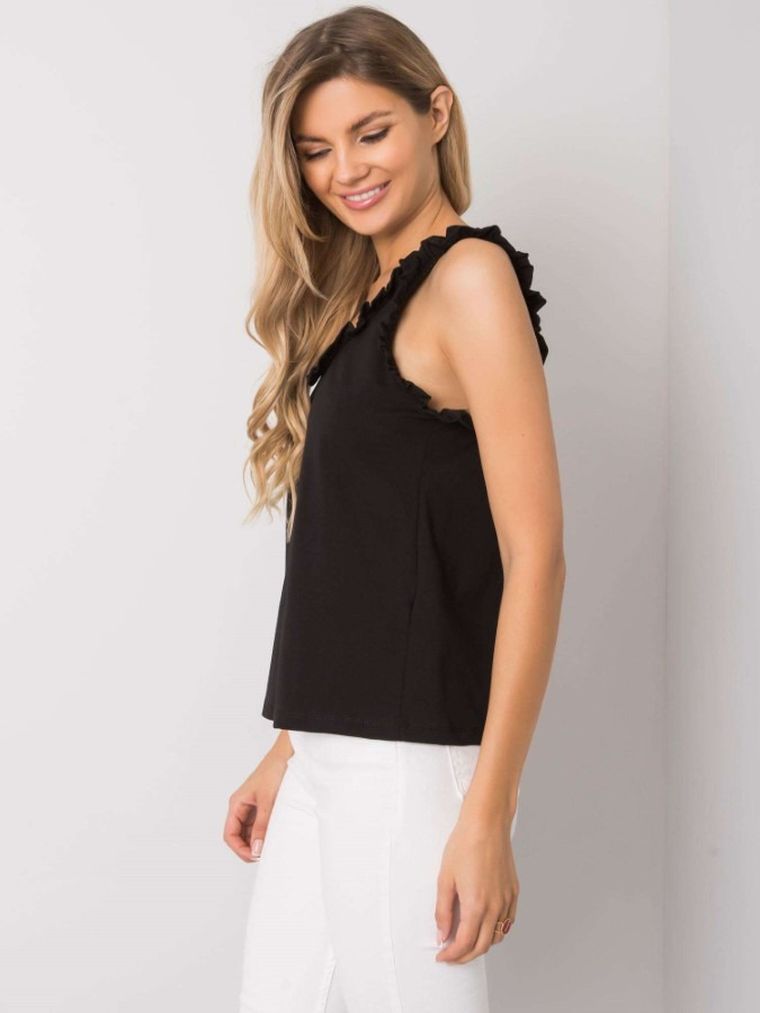 Top damski, czarny, Rue Paris