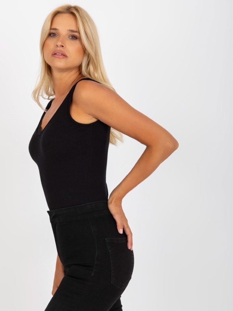 Top damski, czarny, Rue Paris