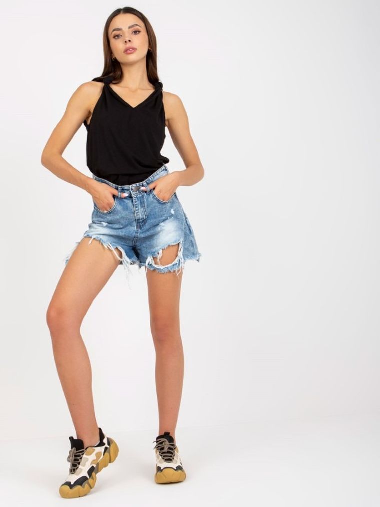 Top damski, czarny, Rue Paris