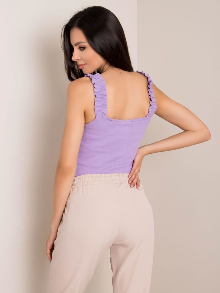 Top damski, fioletowy, Rue Paris