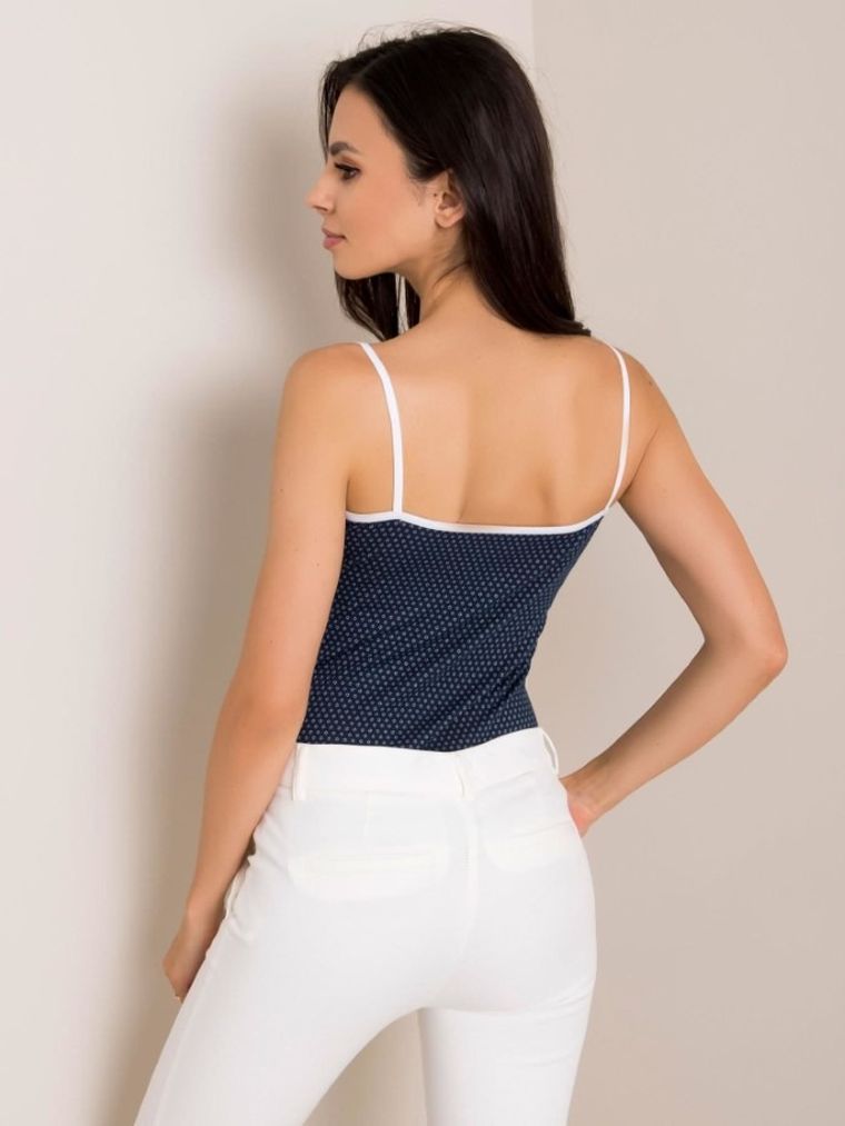 Top damski, granatowy, Berrak