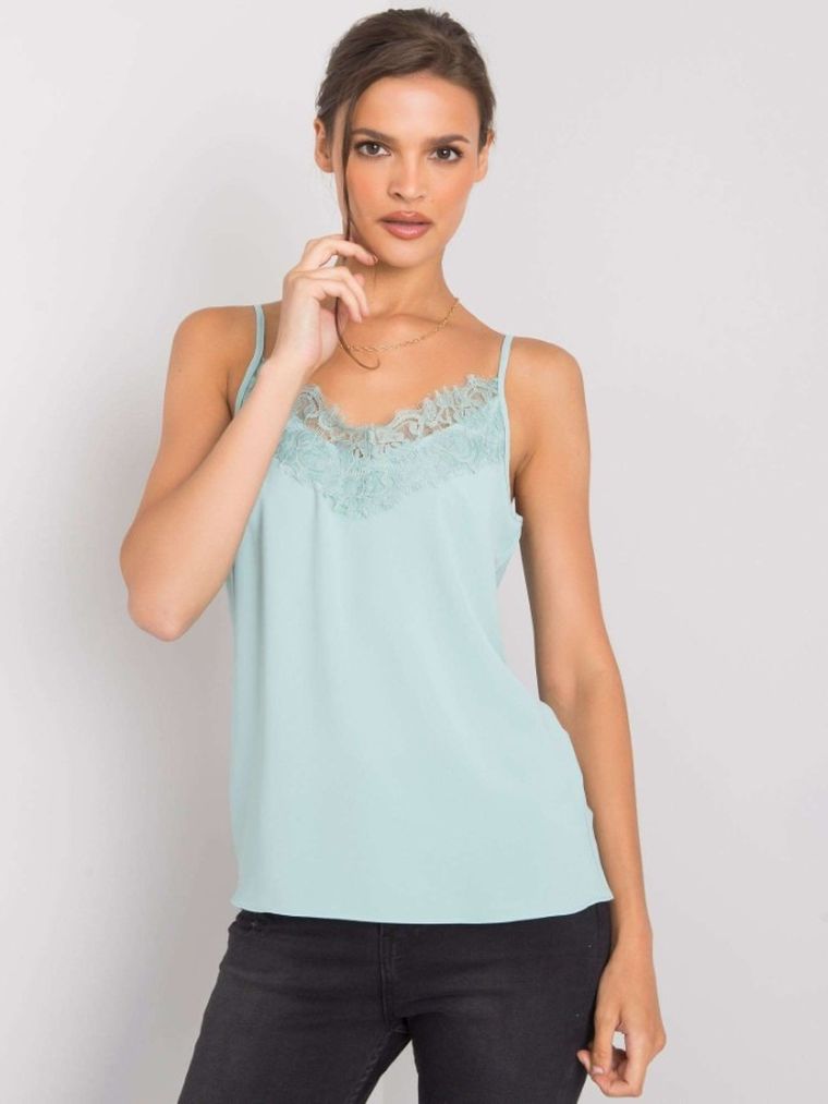 Top damski, miętowy, Modalinda Fashion