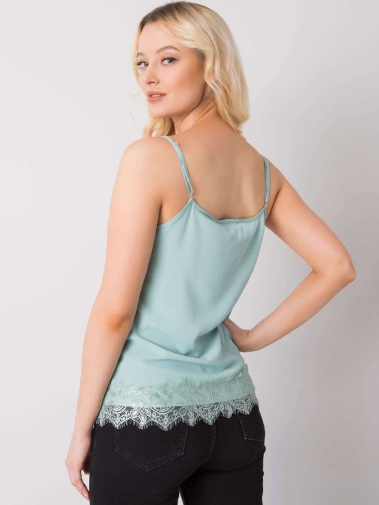 Top damski, miętowy, Modalinda Fashion