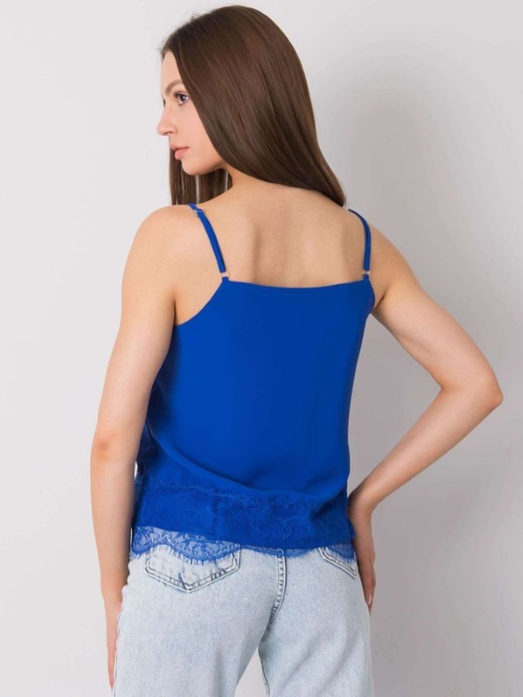 Top damski, niebieski, Modalinda Fashion