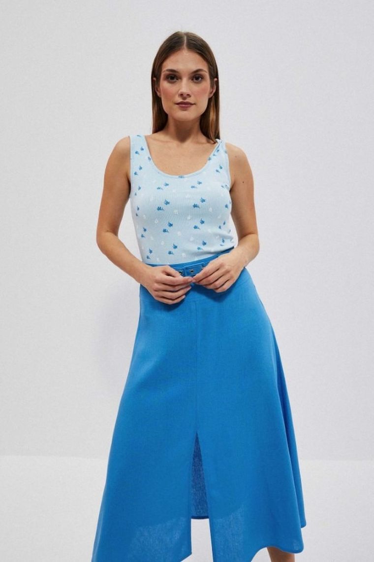 Top damski, niebieski, Moodo