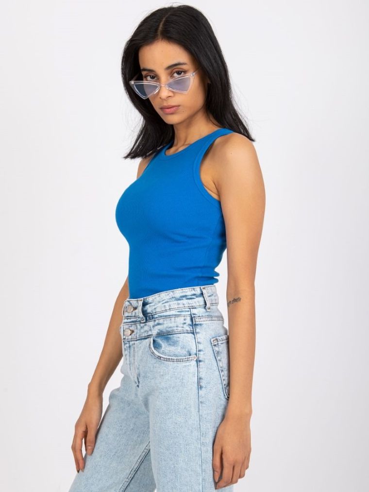 Top damski, niebieski, Rue Paris