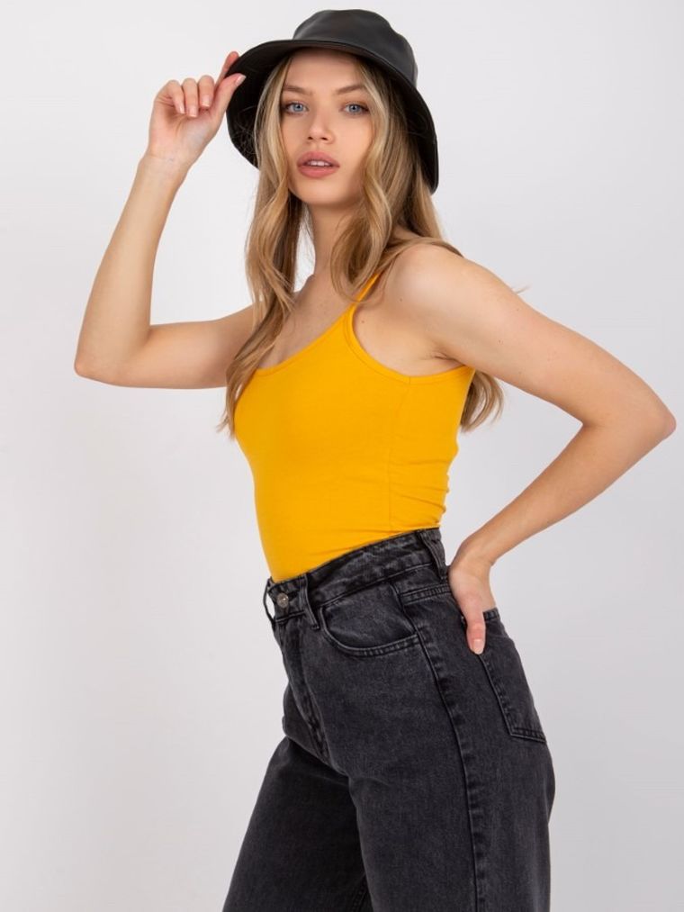 Top damski, pomarańczowy, Basic Feel Good