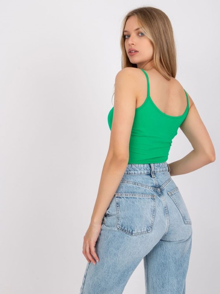 Top damski, zielony, Basic Feel Good