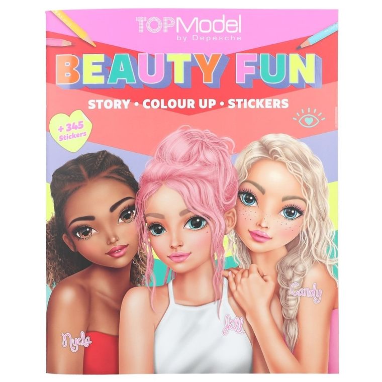 Top Model, Beauty Fun, kolorowanka z naklejkami
