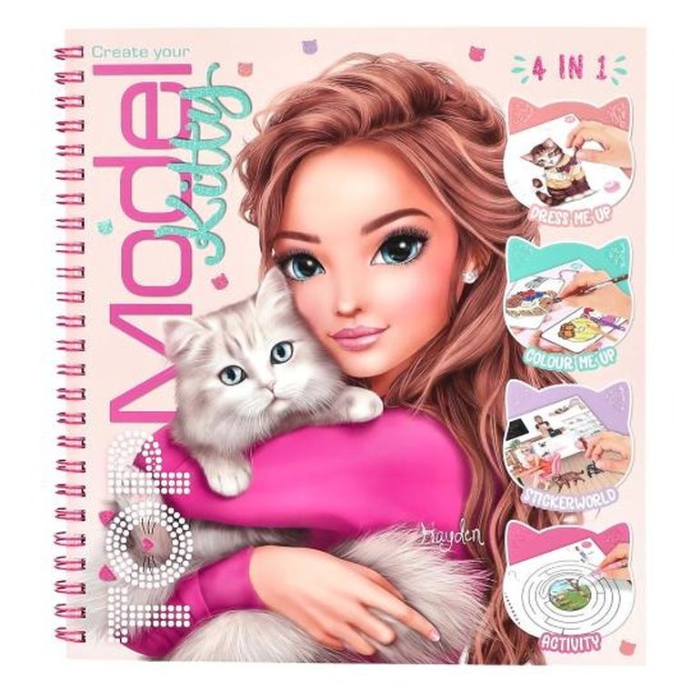 Top Model, Kitty, szkicownik z naklejkami