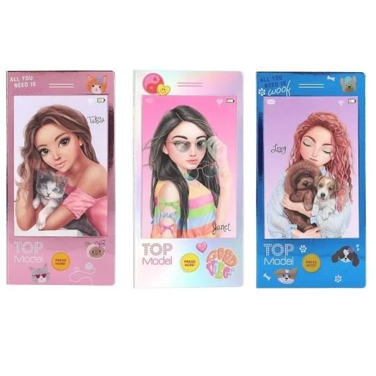 Top Model, kolorowanka telefon, grająca, 1 szt.