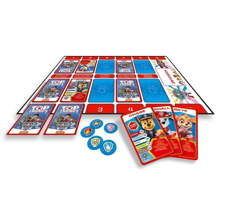 Top Trumps, Battle Mat, Psi Patrol, gra karciana