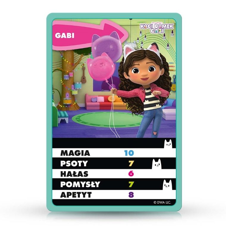Top Trumps, Koci Domek Gabi, gra karciana, 5w1