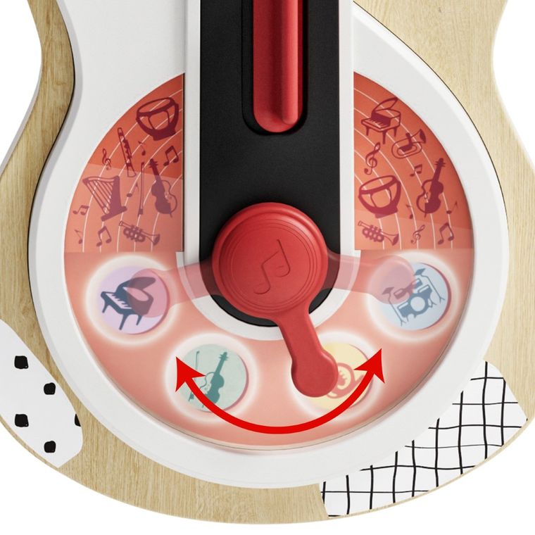 Topbright, gitara interaktywna, drewniana