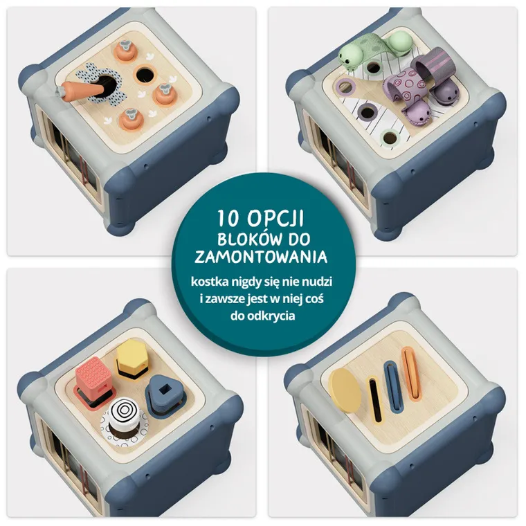 Topbright, Mistrz motoryki małej, kostka edukacyjna 10w1