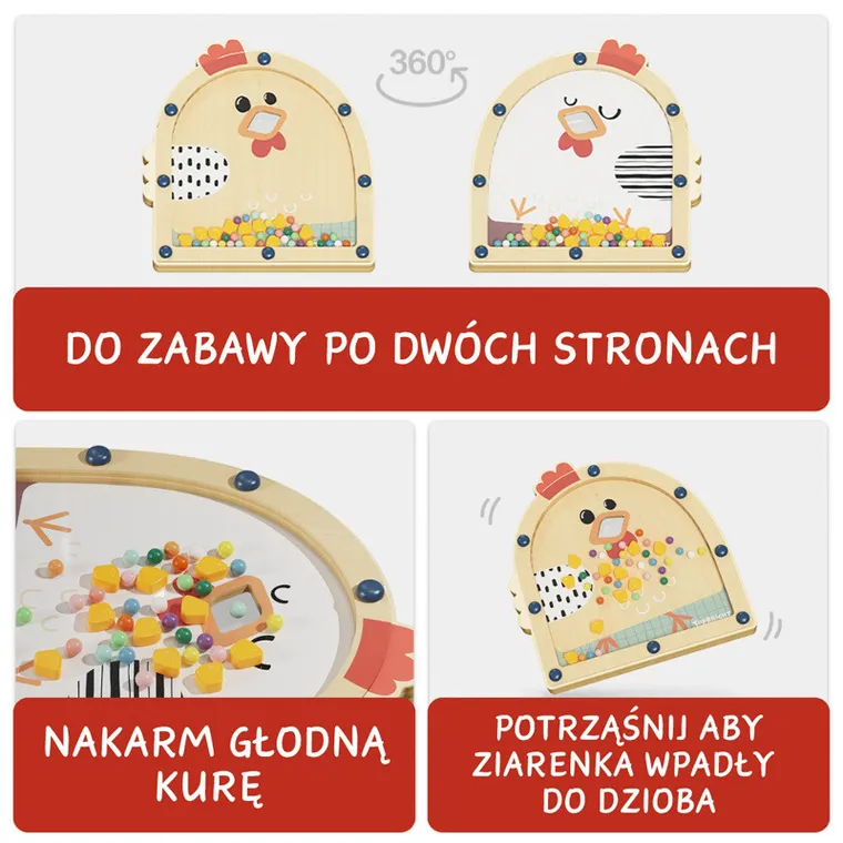 Topbright, Nakarm kurę, drewniana gra zręcznościowa