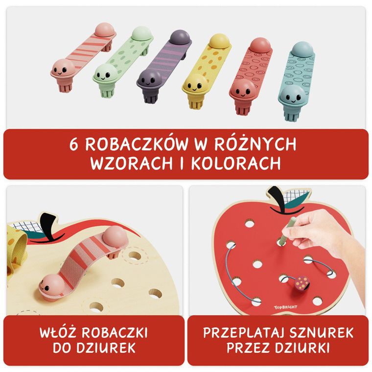 Topbright, Robaczki w jabłuszku, zabawka edukacyjna