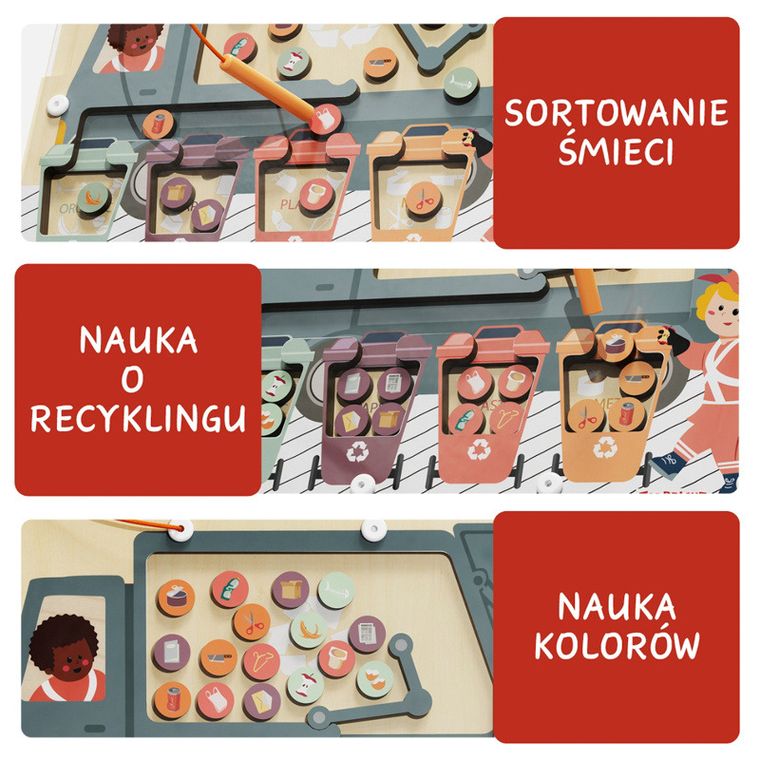 Topbright, Segregowanie śmieci, układanka magnetyczna