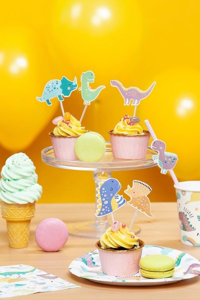 Toppery do ciastek, dinozaury, 6 szt.