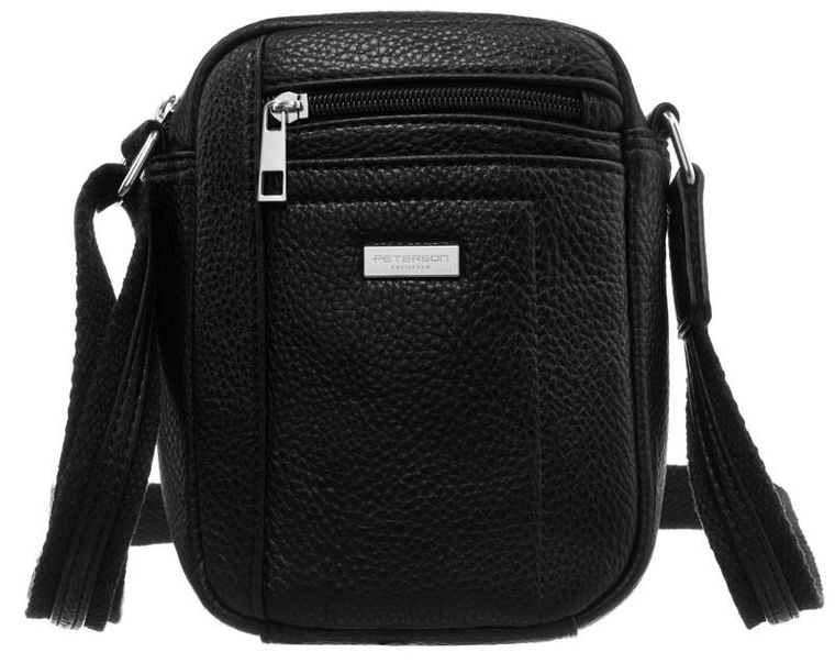 Torba, czarna, skóra ekologiczna, Peterson