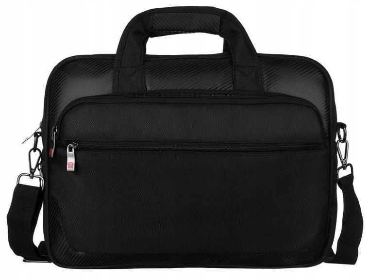 Torba na laptopa, czarna, 15", Peterson