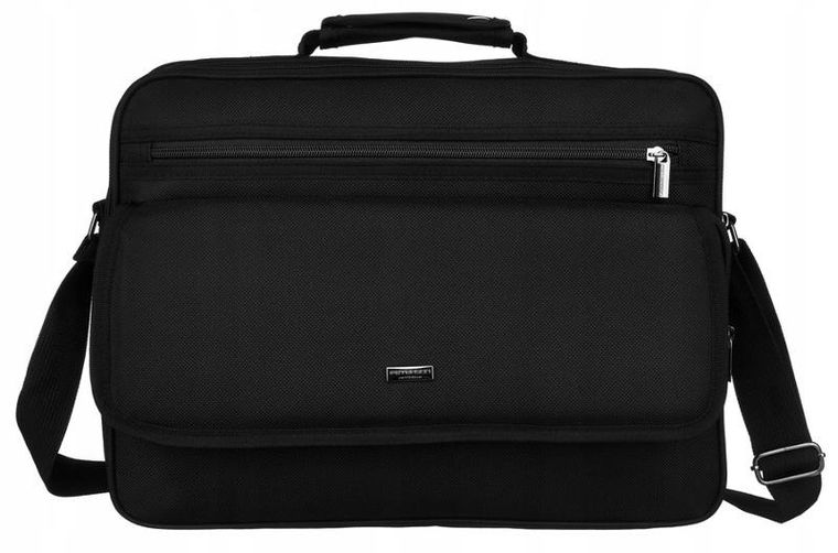 Torba na laptopa, czarna, Peterson