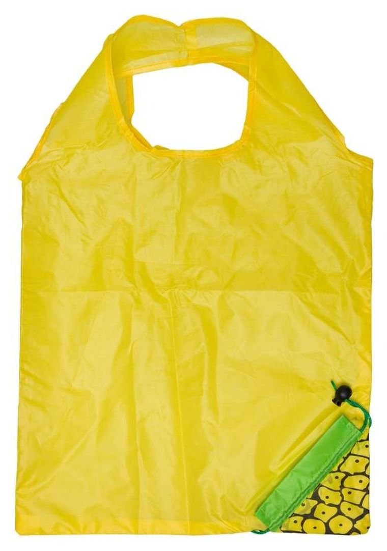 Torba na zakupy, składana, żółta