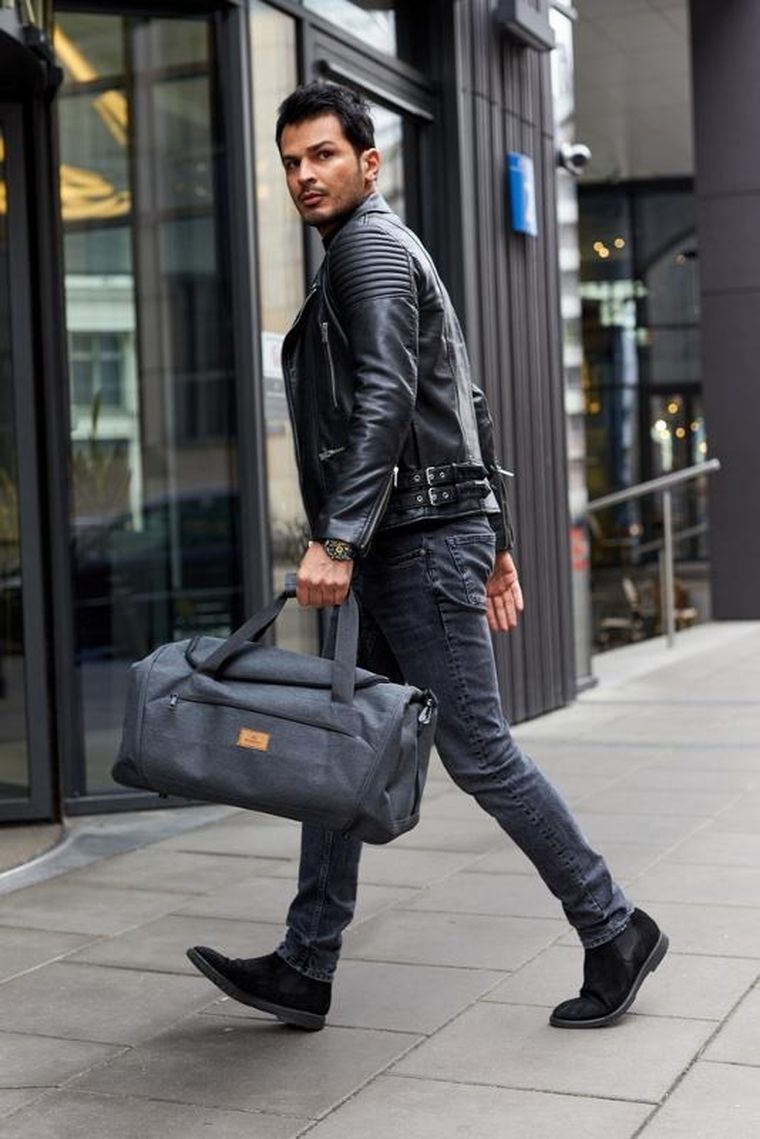 Torba sportowo-podróżna, grafitowa, Rovicky