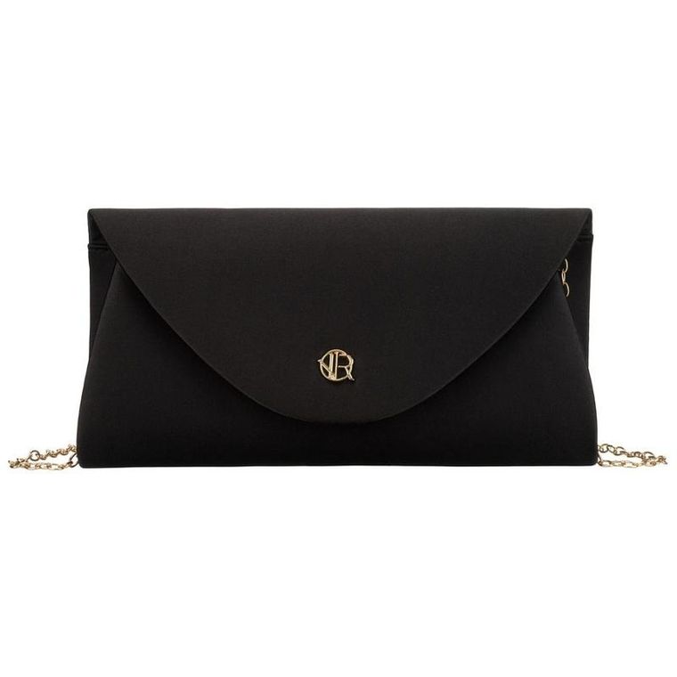 Torebka kopertówka, czarna, Rovicky