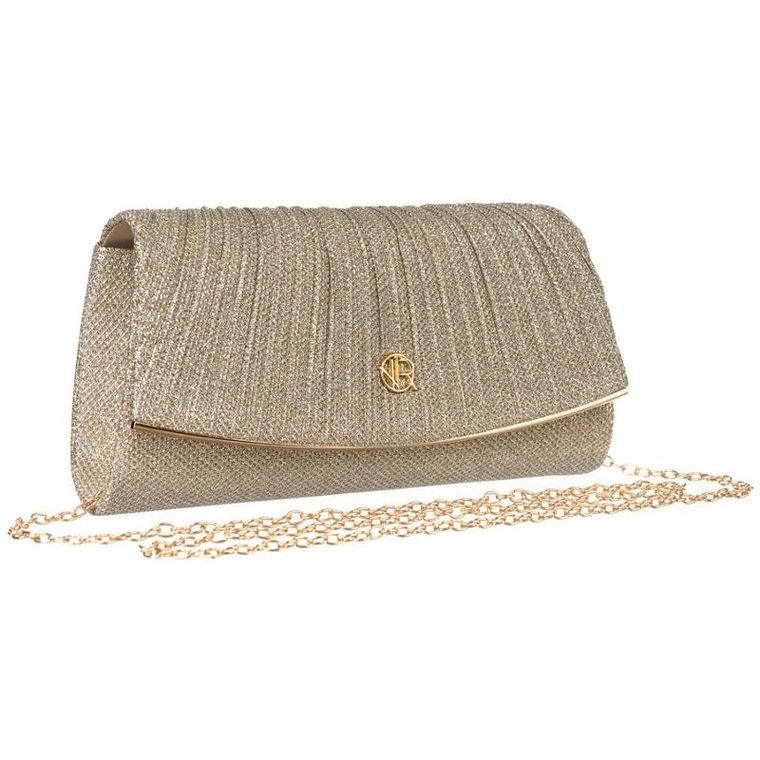 Torebka kopertówka, złota, Rovicky