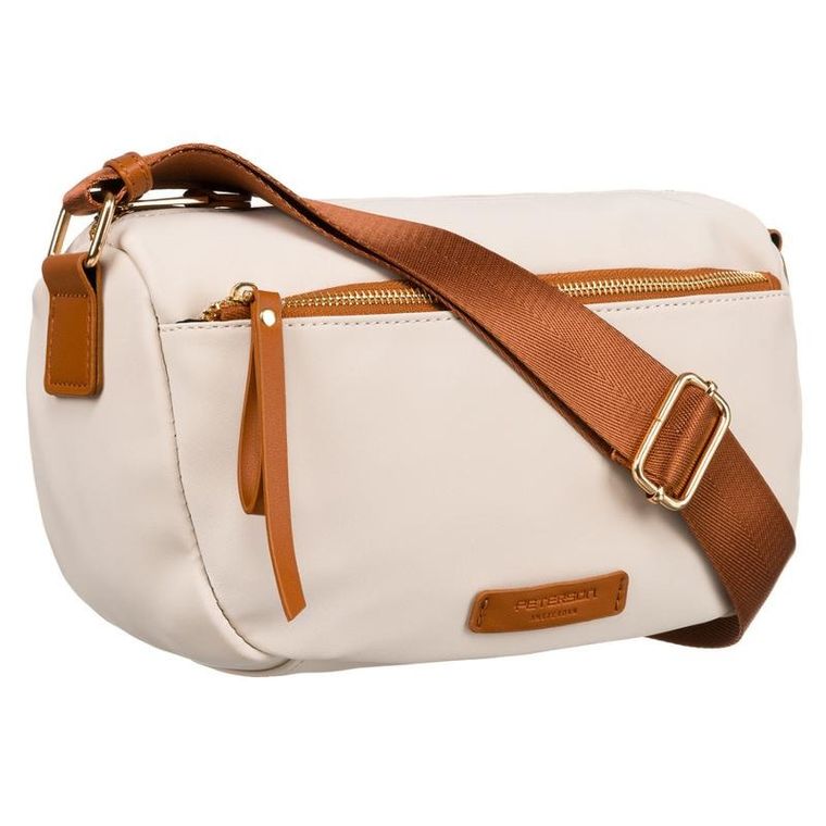 Torebka listonoszka, beżowa, Peterson