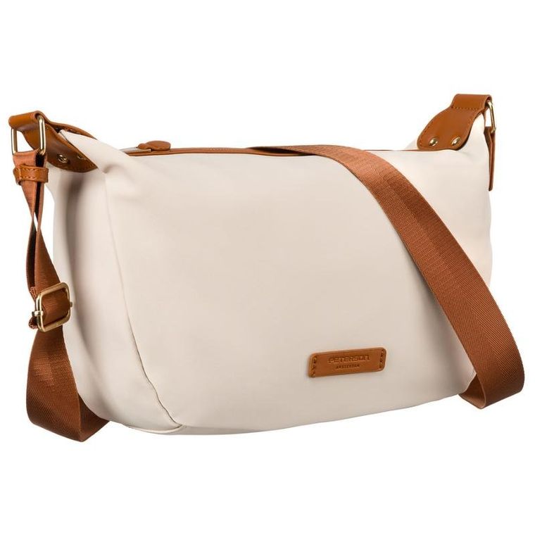 Torebka listonoszka, beżowa, Peterson